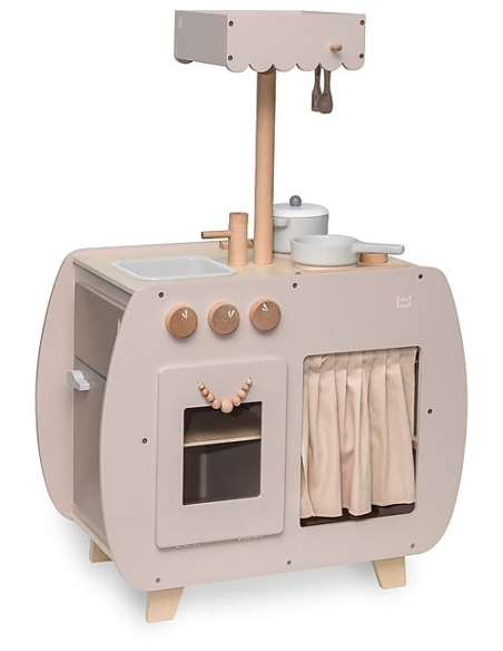 Cucina Bistro Giocattolo in Legno - Beige - Legno di Faggio Certificato FSC