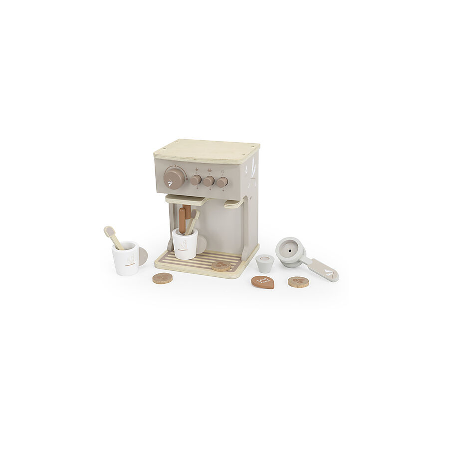 Macchina Da Caffè In Legno - Beige - Legno di Faggio Certificato FSC 2