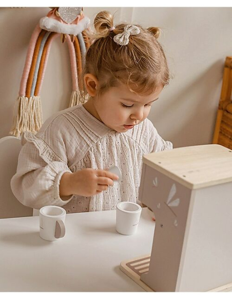 Macchina Da Caffè In Legno - Beige - Legno di Faggio Certificato FSC