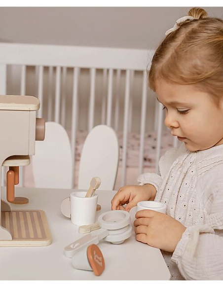 Macchina Da Caffè In Legno - Beige - Legno di Faggio Certificato FSC