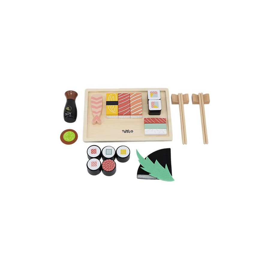 Set Sushi in Legno - 23 Pezzi 2