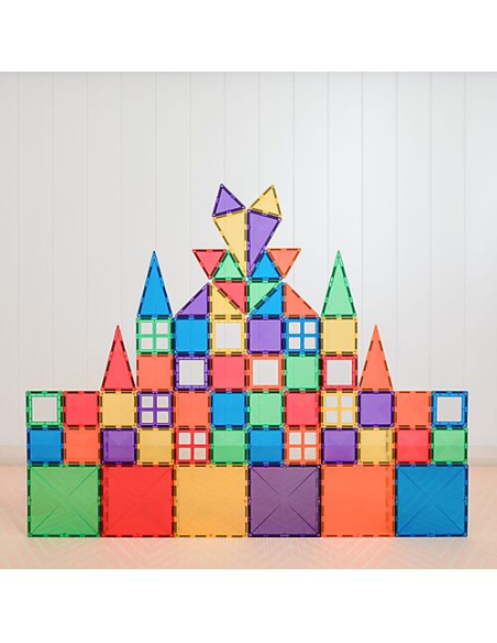 Connetix - Tessere Magnetiche - 60 Pezzi - Pacco Iniziale - Arcobaleno