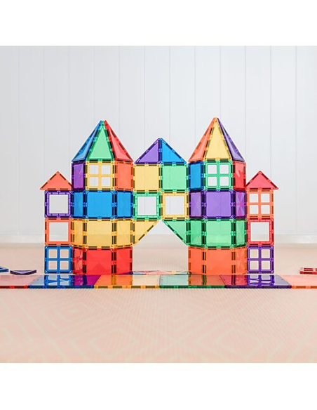 Connetix - Tessere Magnetiche - 60 Pezzi - Pacco Iniziale - Arcobaleno