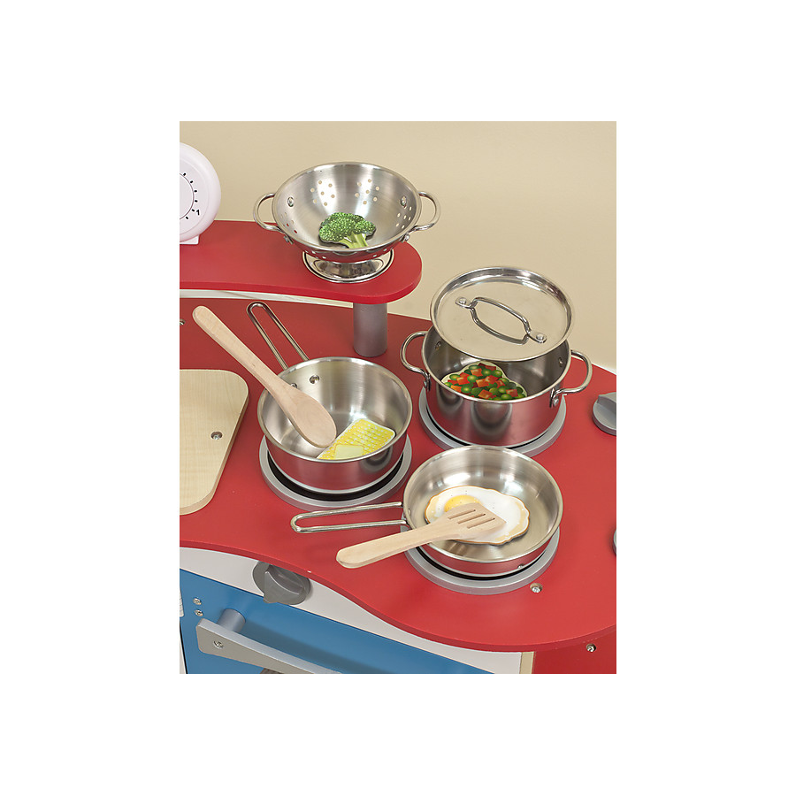 Set di Pentole Giocattolo - Acciaio Inox - 8 Pezzi 2