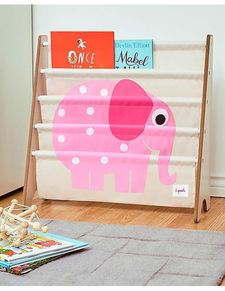 Libreria Frontale Montessoriana per Bambini - Elefante Rosa Libreria Frontale Montessoriana per Bambini - Elefante Rosa
