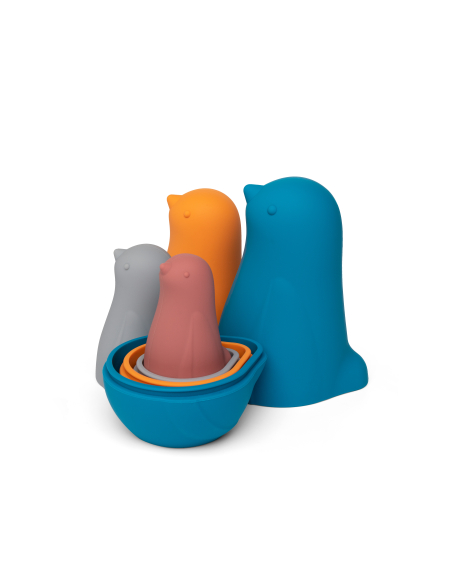 Matriosca in silicone - Uccelli colorati