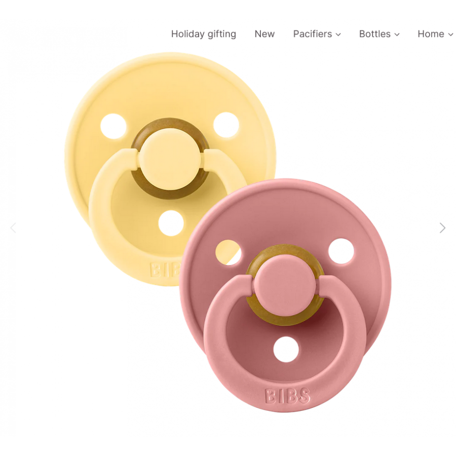 Set di 2 Ciucci Colour - Pale Butter e Dusty Pink SIZE 1