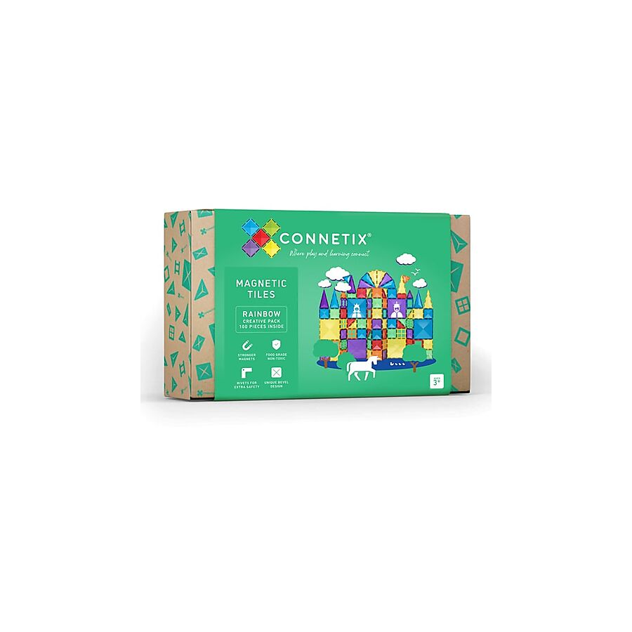 Connetix - 102 Pezzi - Pacco Creativo - Arcobaleno