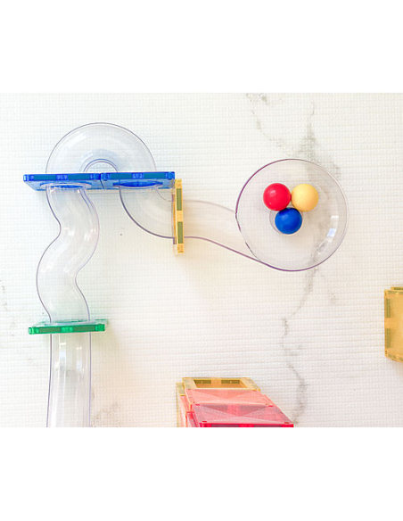 Connetix - 92 Pezzi Pista per Palline per Set di Tessere Magnetiche - Arcobaleno