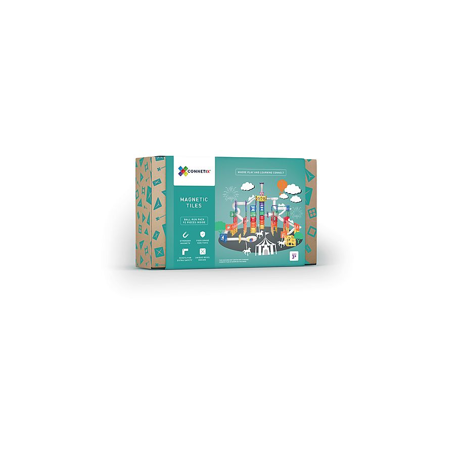 Connetix - 92 Pezzi Pista per Palline per Set di Tessere Magnetiche - Arcobaleno