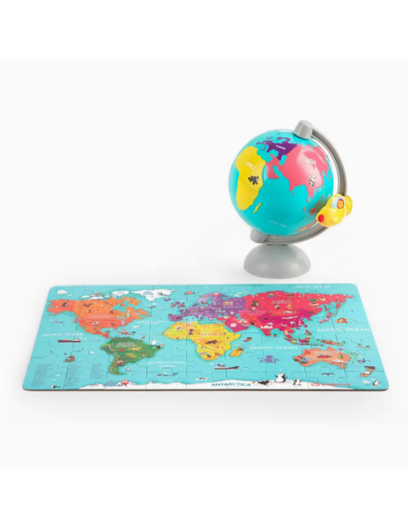 Puzzle con mappa del mondo