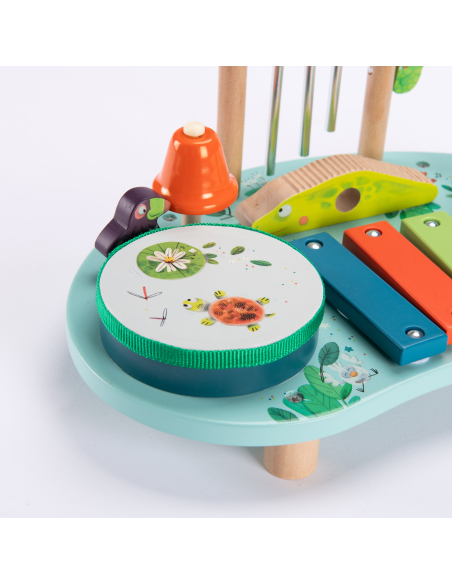 Tavolo Multi Attività Musicale In Legno - Giungla