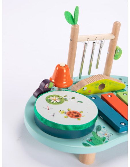 Tavolo Multi Attività Musicale In Legno - Giungla