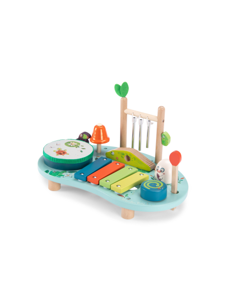 Tavolo Multi Attività Musicale In Legno - Giungla
