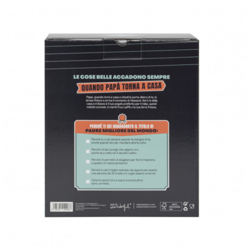 Set di bicchiere da birra e tazza per i papà che amano godersi ogni momento