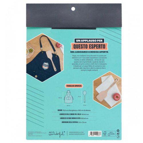 Set di grembiule e spatola per un papà delizioso e chef talentuoso Set di grembiule e spatola per un papà delizioso e chef talentuoso