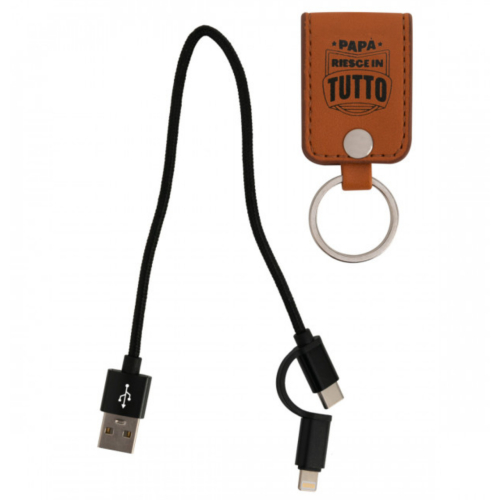 Portachiavi con caricabatterie per il cellulare - Papà riesce in tutto