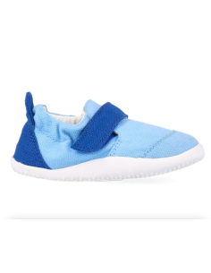 Scarpa primi passi Xplorer Go Organic - Powder Blue + Snorkel Blue