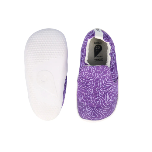 Scarpa primi passi Xplorer Scamp Organic - Wild berry topographic