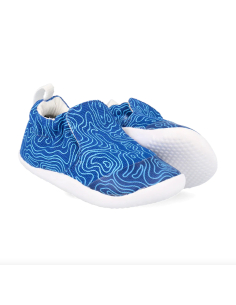 Scarpa primi passi Xplorer Scamp Organic - Snorkel blue topographic