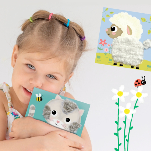 GIOCO CON FILI DI LANA DA INFILARE  - I MIEI MORBIDI COMPAGNI