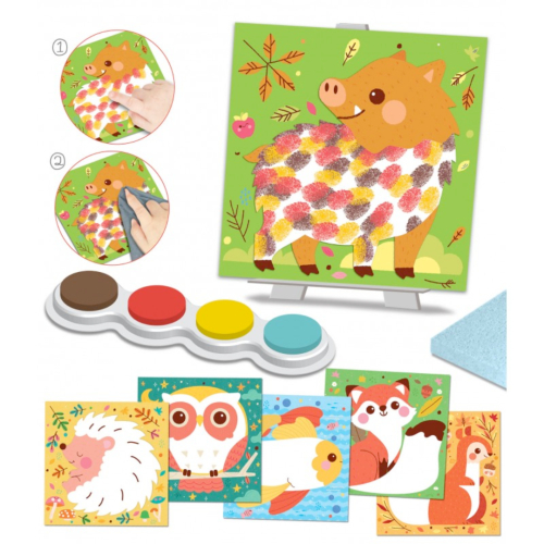 Dipingi con le dita - Animali del bosco