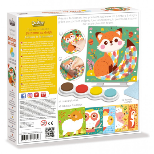 Dipingi con le dita - Animali del bosco