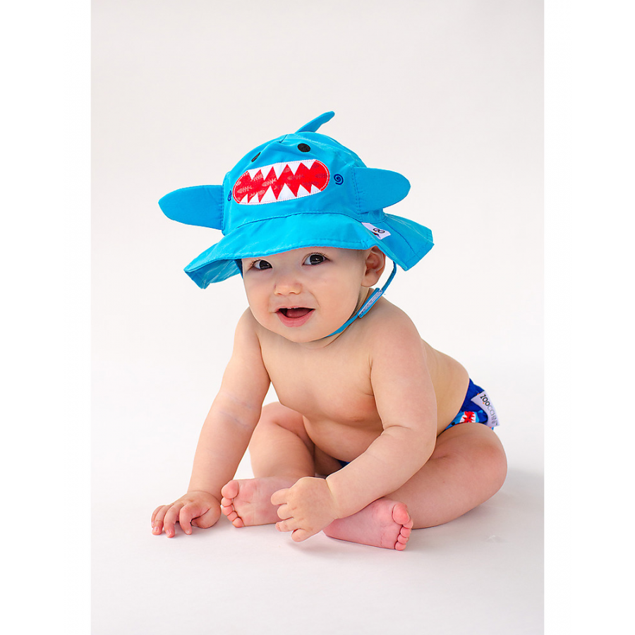 Set Baby Costumino Contenitivo + Cappellino, SQUALO con protezione solare UPF 50+ 2