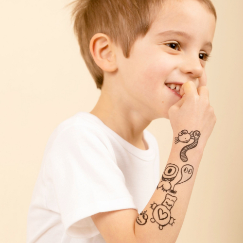 Tattoopen Pennarello per tatuaggi Temporaneo - Nero - dermatologicamente testato