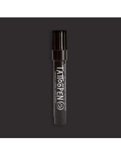 Tattoopen Pennarello per tatuaggi Temporaneo - Nero - dermatologicamente testato