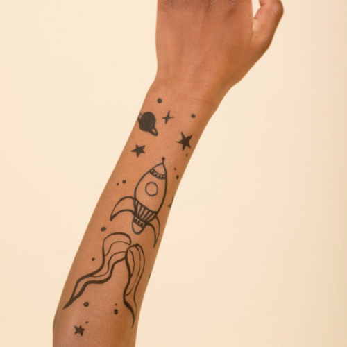 Tattoopen Pennarello per tatuaggi Temporaneo - Nero - dermatologicamente testato