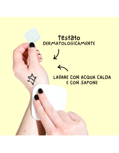 Tattoopen Pennarello per tatuaggi Temporaneo - GIALLO - dermatologicamente testato 2