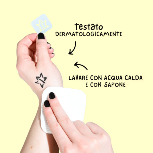 Tattoopen Pennarello per tatuaggi Temporaneo - GIALLO - dermatologicamente testato Tattoopen Pennarello per tatuaggi Temporaneo - GIALLO - dermatologicamente testato