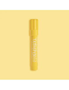 Tattoopen Pennarello per tatuaggi Temporaneo - GIALLO - dermatologicamente testato