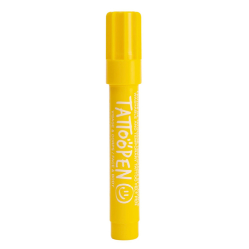 Tattoopen Pennarello per tatuaggi Temporaneo - GIALLO - dermatologicamente testato Tattoopen Pennarello per tatuaggi Temporaneo - GIALLO - dermatologicamente testato
