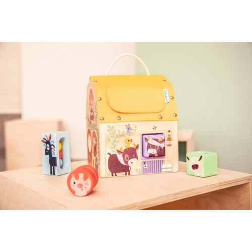 Casetta sonora con forme