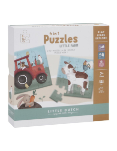 Puzzles 4 In 1 - Little Farm