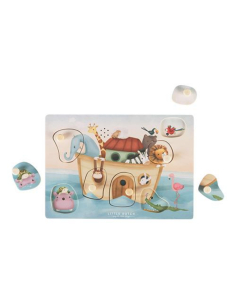 Puzzle sonoro in legno con forme a incastro Arca di Noah