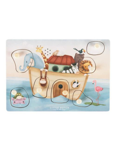 Puzzle sonoro in legno con forme a incastro Arca di Noah 2