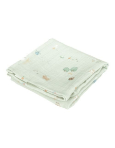 Mussole Set 2 pezzi 70x70cm - Little Farm Olive 2