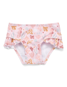 Costume mutandina con volant bimba OCEAN DREAMS PINK UPF 50+