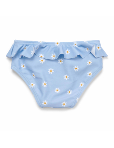 Costume mutandina con volant bimba DAISIES BLUE UPF 50+ 2