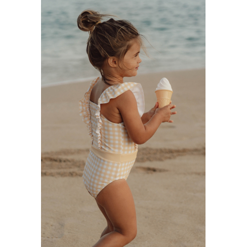 Costume intero con volant bimba SUNSHINE CHECKS UPF 50+ Costume intero con volant bimba SUNSHINE CHECKS UPF 50+