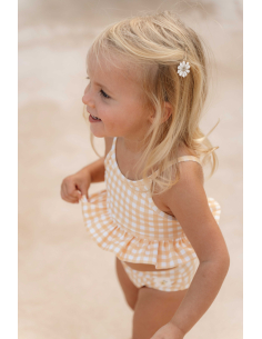 Costume due pezzi con volant bimba SUNSHINE CHECKS UPF 50+ 2