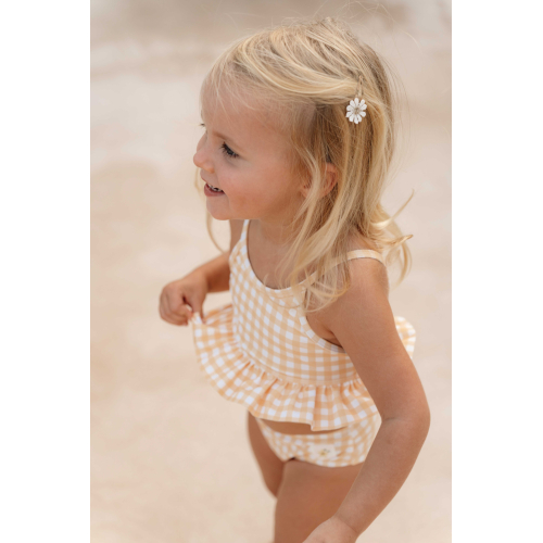 Costume due pezzi con volant bimba SUNSHINE CHECKS UPF 50+