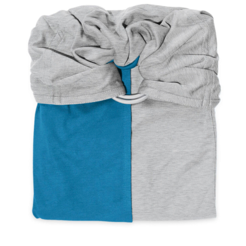 Ring Sling - Fascia ad anelli in tessuto - Mottled Grey, Pigeon Blue