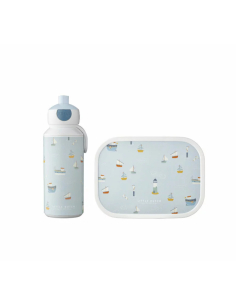 LUNCH SET - Porta merenda e borraccia pop-up SAILOR BAY
