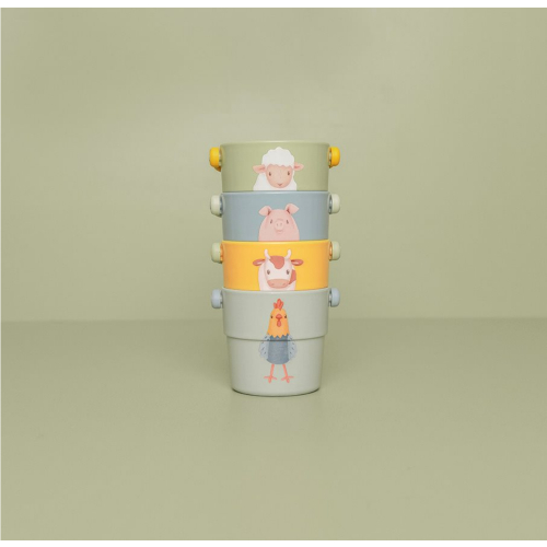 Secchielli da bagno impilabili Little Farm