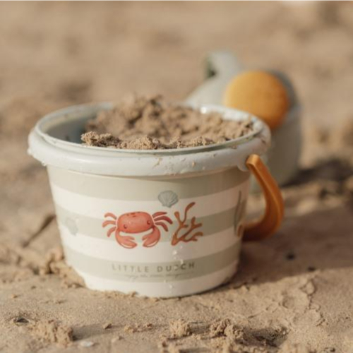 Set da spiaggia 5 pezzi con paletta e secchiello Fresh Greens
