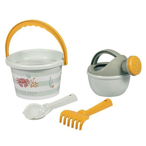 Set da spiaggia 5 pezzi con paletta e secchiello Fresh Greens